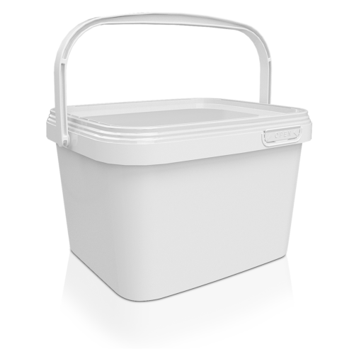 4-KWDL Ämber 4 L KWDL valge + valge kaas PP ( 0,186 kg)