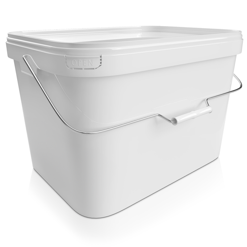 W-18-PR Ämber 18 L ristkülikukujuline + kaas PR (0,852 kg)